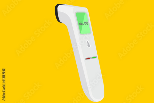 remote digital thermometer in 3D formremote digital thermometer in 3D form