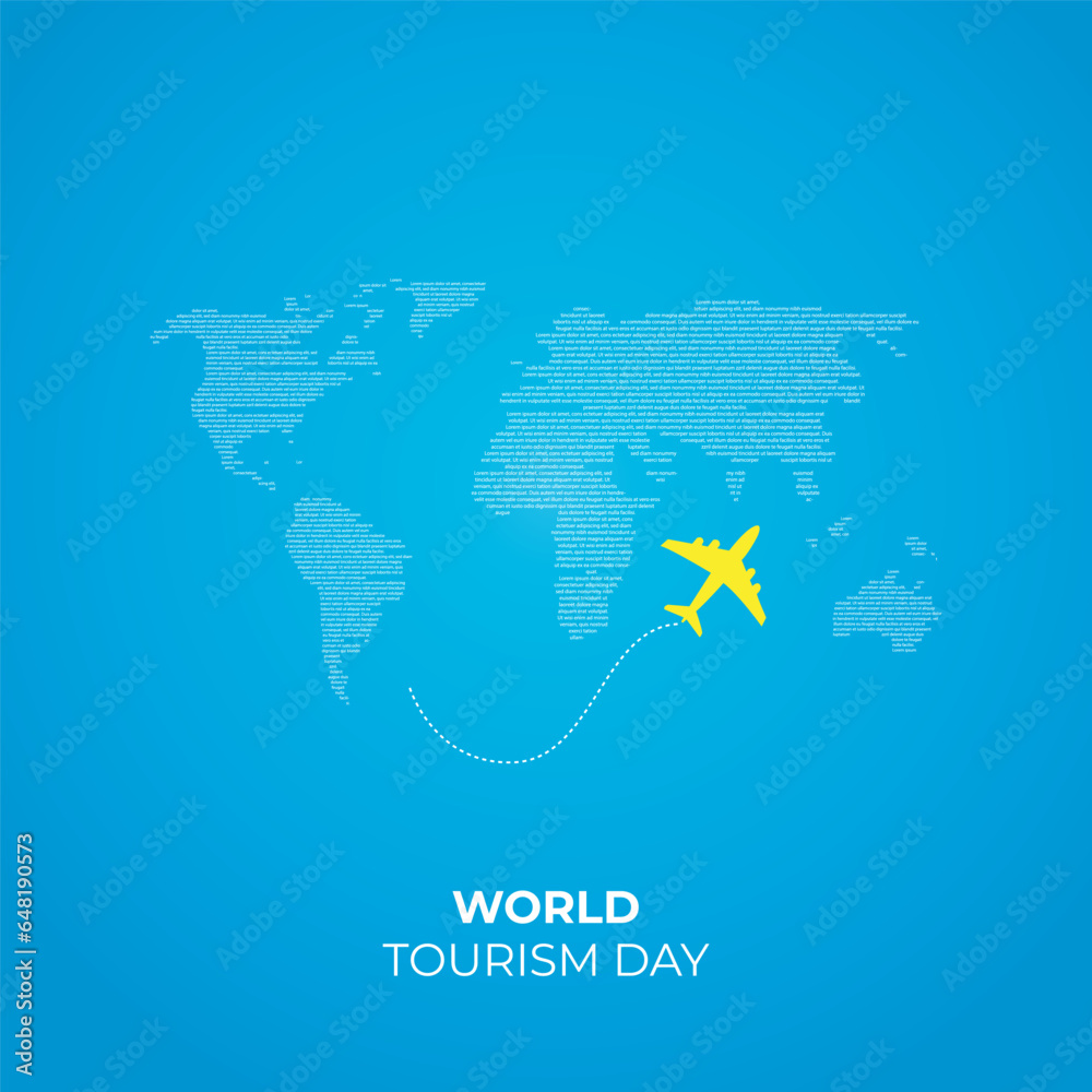 World Tourism Day Concept Design vector Illustration