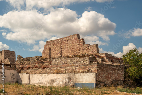 Tekfur Palace is the only palace to survive from the Blaherne Palace complex in Istanbul. It is located in Edirnekapi district photo