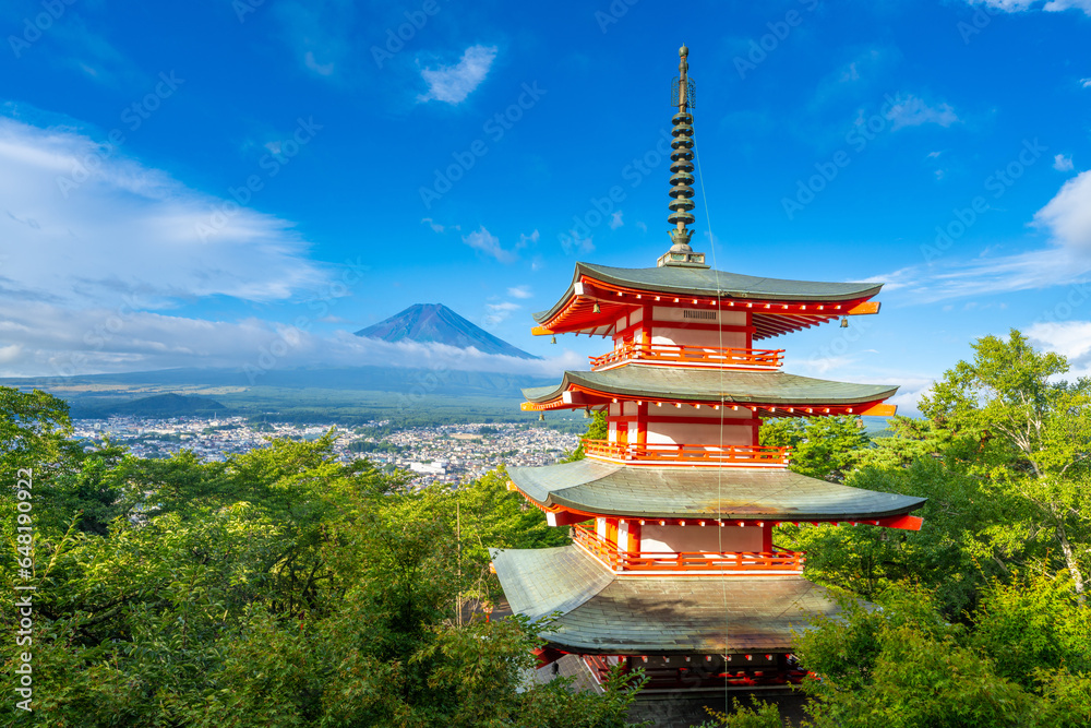 Summer in Japan, Fuji and Pagoda