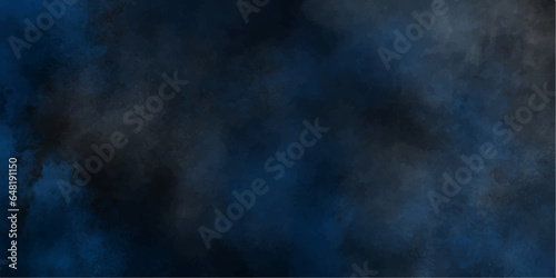 Blue smoke in dark background.Texture and desktop picture. blue texture with colorful smoke  decorative and blurry and grunge blue paper texture  Colorful blue textures for making flyer and poster.