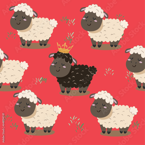 black sheep funny pattern