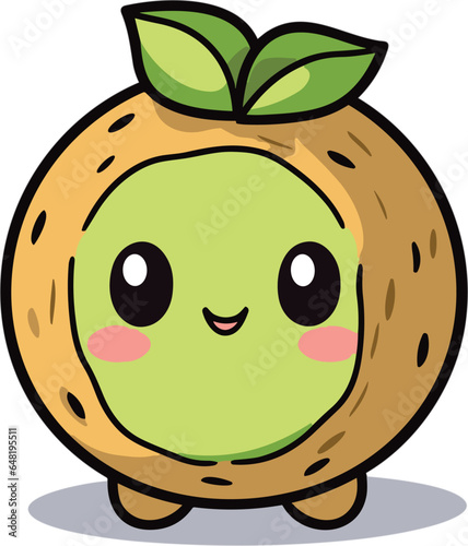 Kiwifruit, Illustration Vector