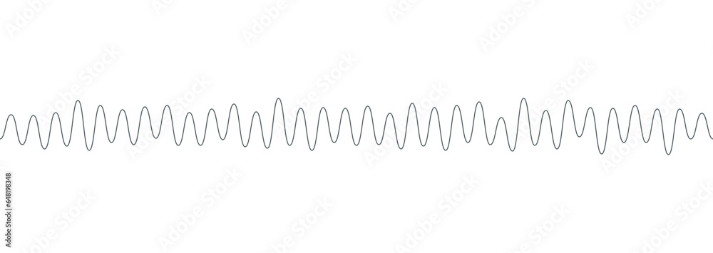 podcast sound waveform pattern for radio audio, music player, video editor, voise message in social media chats, voice assistant, recorder. vector illustration - obrazy, fototapety, plakaty 