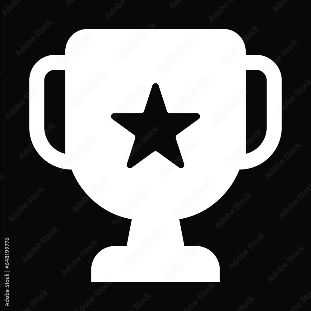 Trophy Vector Glyph Icon For Personal And Commercial Use.