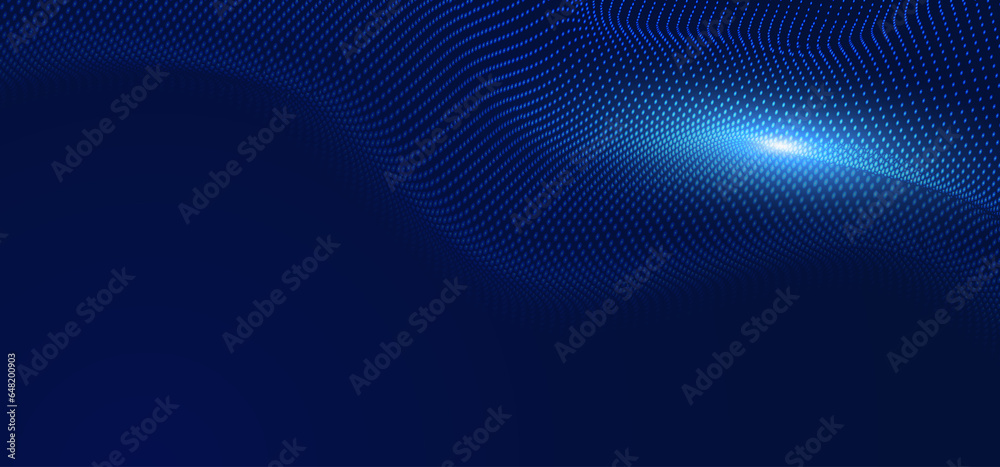 Futuristic technology background. Blue line wave light screen abstract vector illustration. Futuristic technology background. Blue line wave light screen abstract vector illustration.
