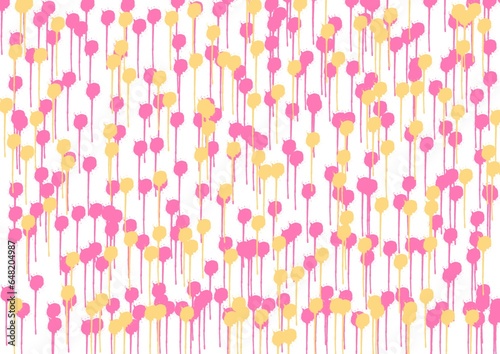 pink and yellow dripping background
