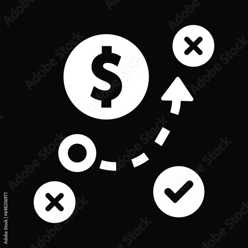 Money Tactics icon in vector. Logotype