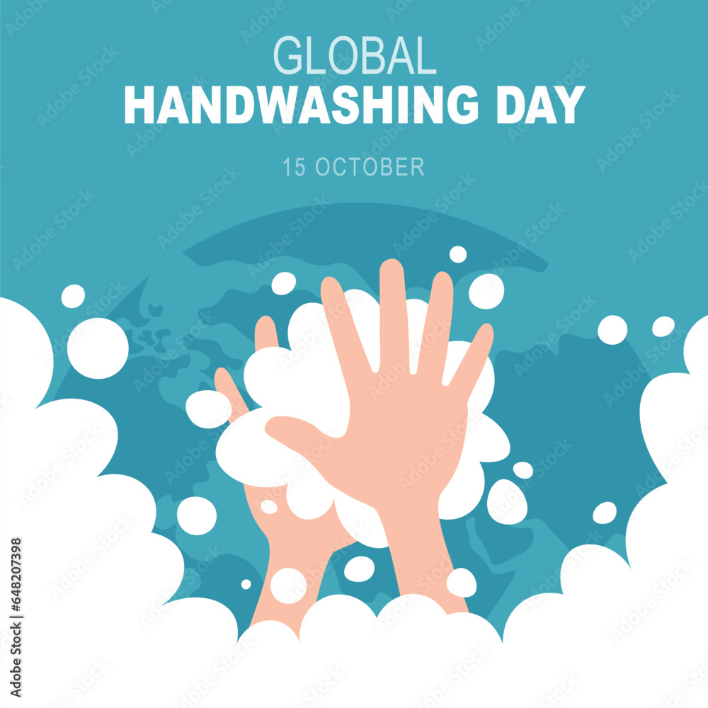 Obraz premium Global Handwashing Day background.