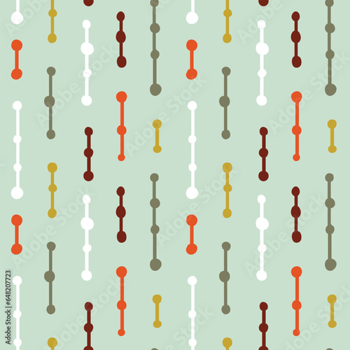 Geometric simple mid century seamless pattern