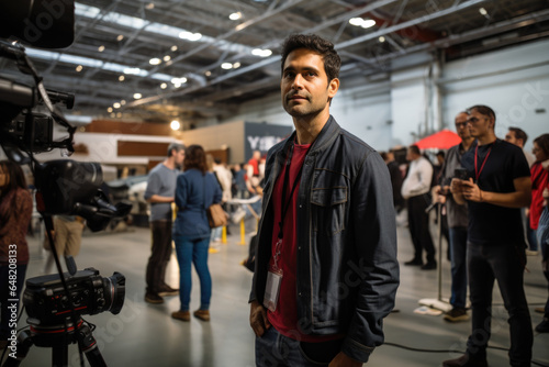 Person attending a civic workshop or seminar, showcasing the commitment to learning and active citizenship on International Day of Democracy. Generative Ai.