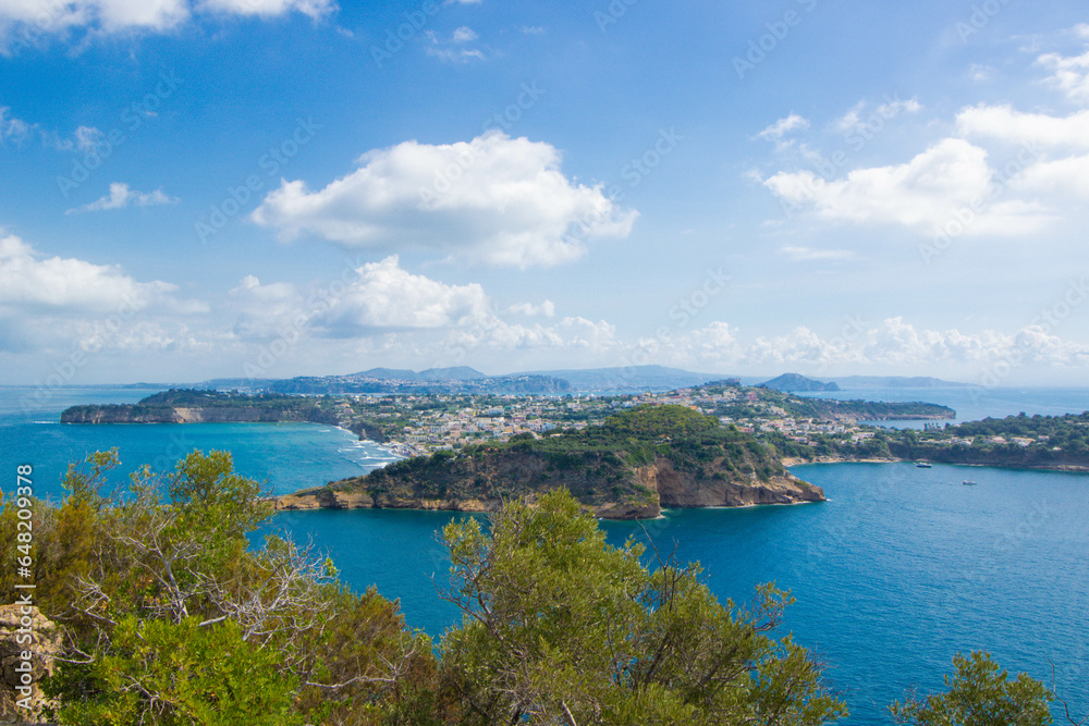 Landscape of Procida from Vivara