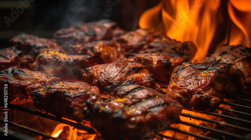 Brazilian BBQ Delight: Grilled Meat on the Grill
