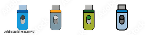 picto logo icones et symbole trace couleur cle usb disque dur espace stockage