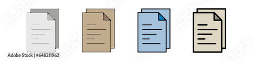 picto logo icones et symbole trace couleur document papier cv feuille