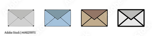 picto logo icones et symbole trace couleur enveloppe courrier colis