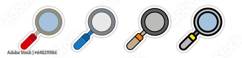 picto logo icones et symbole trace couleur loupe geo carte map zoom relief
