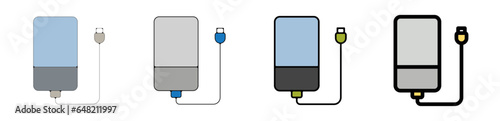 picto logo icones et symbole trace couleur smartphone charge telephone