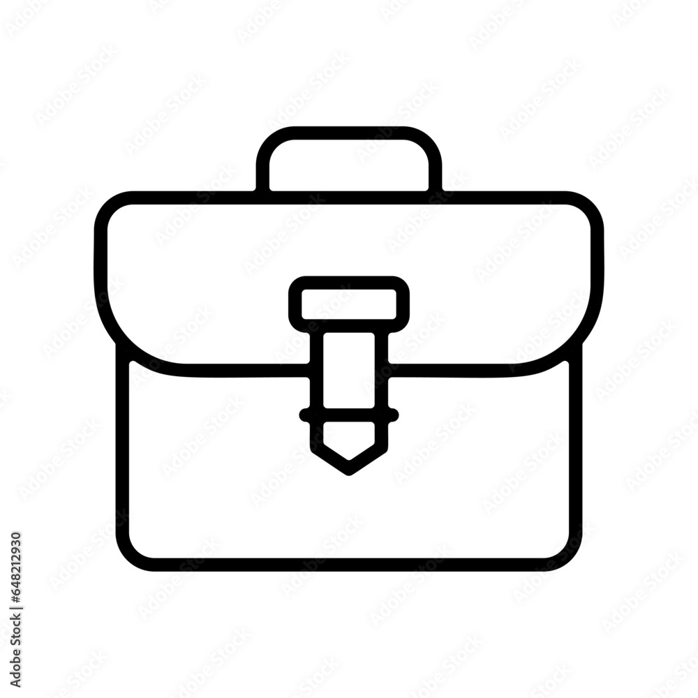 picto pictogramme icones et symboles boutons trace cartable besace sacoche travail ordinateur et documents noir