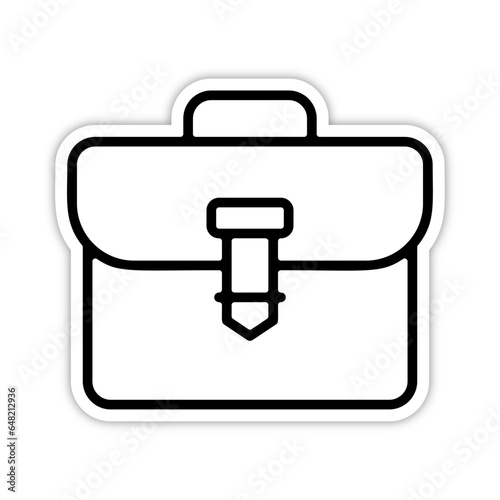 picto pictogramme icones et symboles boutons trace cartable besace sacoche travail ordinateur et documents noir relief
