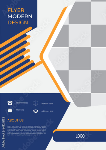 Modern Flyer Creative and Clean Business Card Template and City  visiting card with company logo. Stationery design with simple modern luxury elegant abstract pattern back and white 
