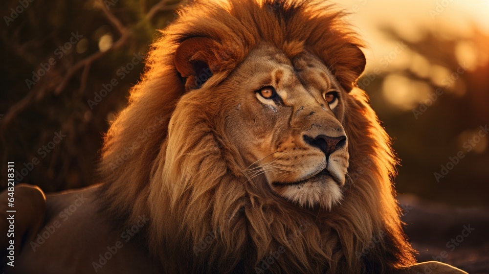 Fototapeta premium Portrait of a lion