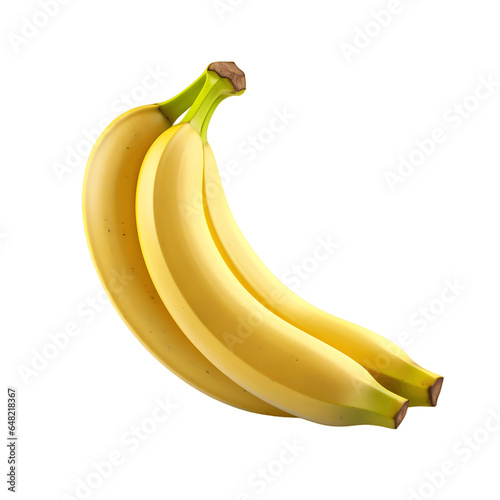 Bananas isolated on transparent or white background PNG