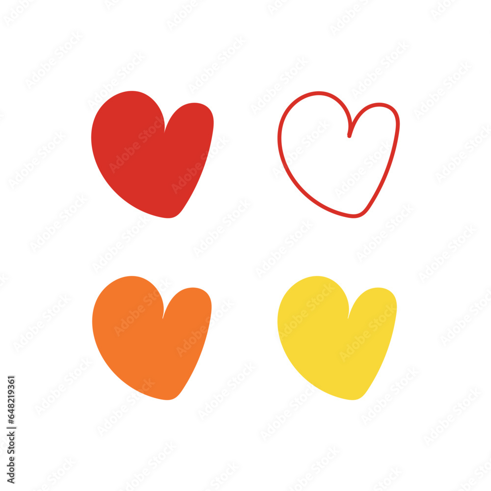 Abstract esoteric figures, heart shapes. Trendy minimalist basic shapes modern set of vector graphic design elements Abstract esoteric figures, heart shapes. Trendy minimalist basic shapes modern set of vector graphic design elements