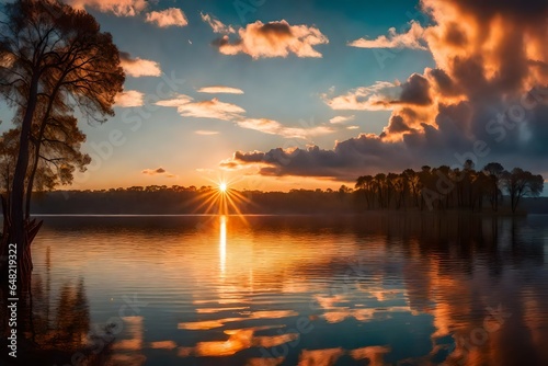  Panoramic shot of a beautiful sunrise over a lake can result in a breathtaking photograph