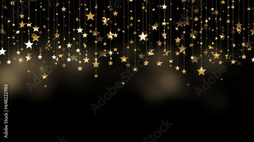  Golden Stars in the Night: A Dark and Elegant Design