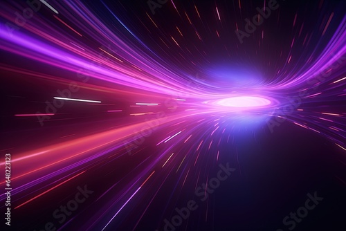 abstract futuristic background with pink blue glowing neon moving high speed wave lines and bokeh lights. Data transfer concept Fantastic wallpaper