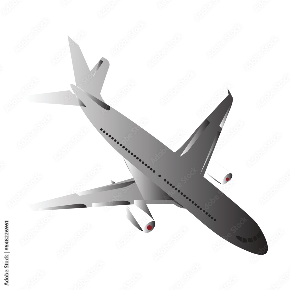 Air plane, aircraft, illustration, vector, eps