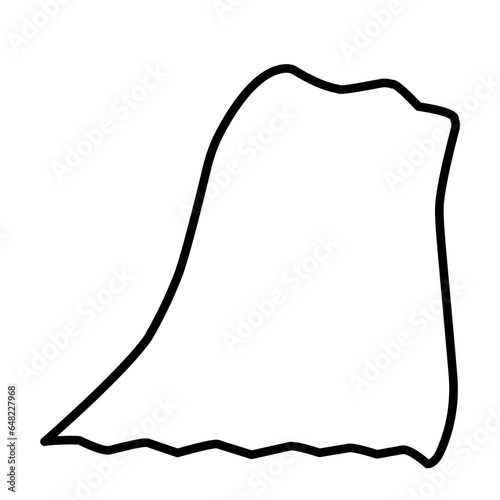 Superhero Cape Outline 