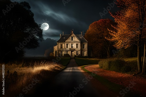 haunted house in the woods © Uzair