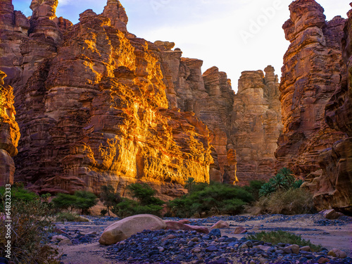 Rock Cliffs And Valley, Near Tabuk; Saudi Arabia photo