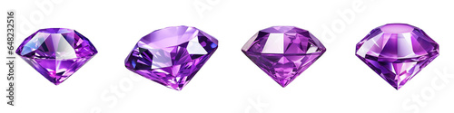 Purple Diamond clipart collection, vector, icons isolated on transparent background