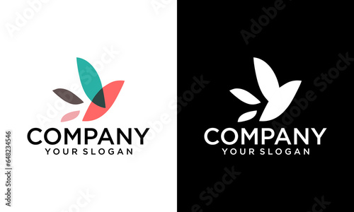 logo bird icon templet vector