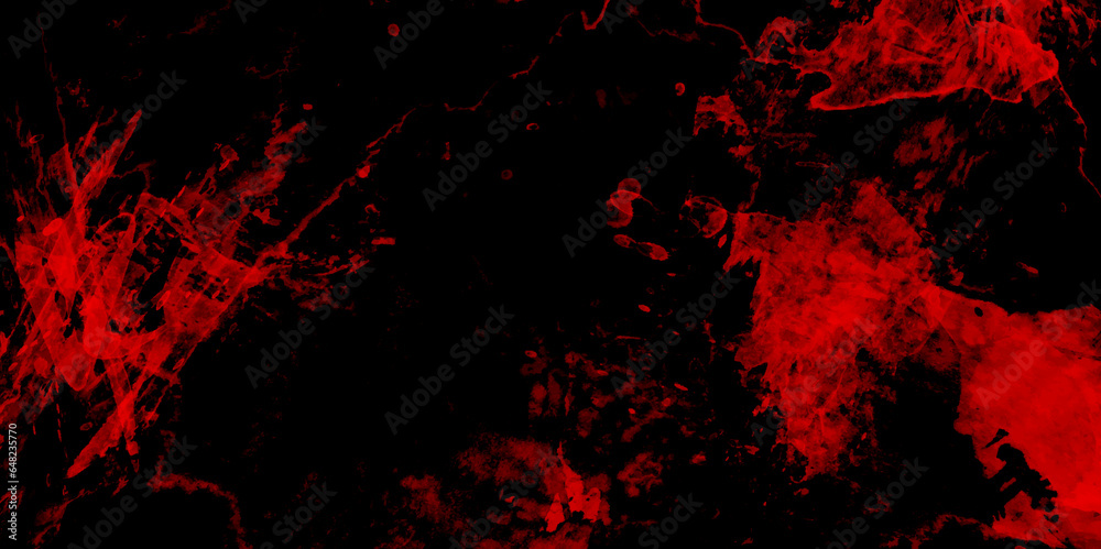 Dark Red horror scary background. Red textured stone wall background. Black and red rock stone background. Dark red horror scary background. Old wall texture cement blackred background.	