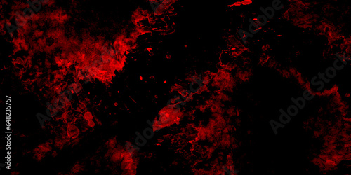 Dark Red horror scary background. Red textured stone wall background. Black and red rock stone background. Dark red horror scary background. Old wall texture cement blackred background. 