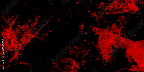 Dark Red horror scary background. Red textured stone wall background. Black and red rock stone background. Dark red horror scary background. Old wall texture cement blackred background.	