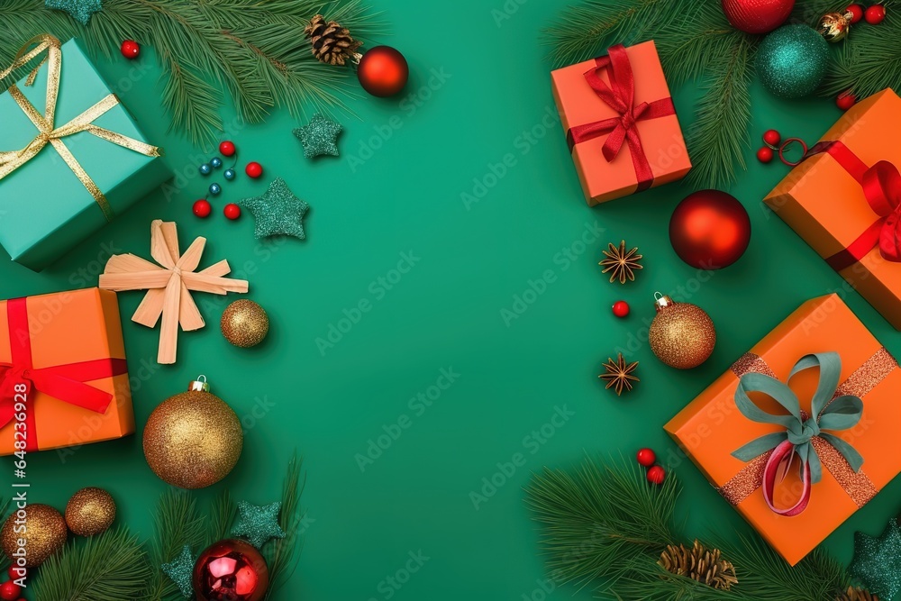Christmas and New Year Concept. Christmas and New Year Background. Christmas and New Year Theme. Christmas Gift. New Year Party. Generative Ai. Christmas and New Year Concept. Christmas and New Year Background. Christmas and New Year Theme. Christmas Gift. New Year Party. Generative Ai.