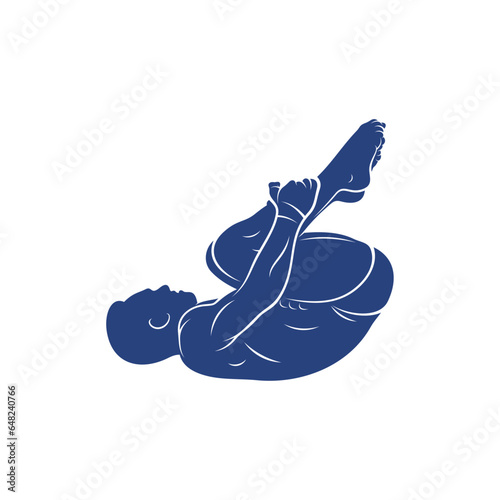 Synchronized Diving vector illustration design. Springboard Platform Diving Silhouette. Sport Athletes design template.