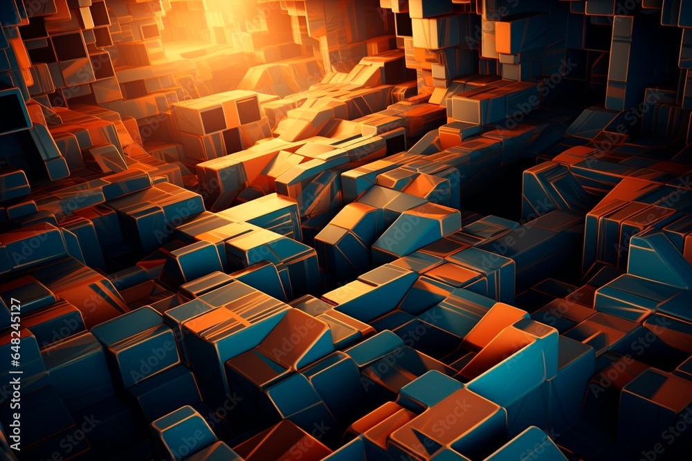 Fototapeta premium Colorful Abstract Background. AI Generated