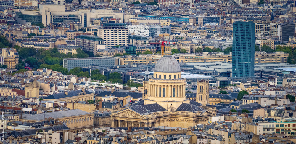 Pantheon and Sorbonne University in Paris France - aerial view - travel photography in Paris France