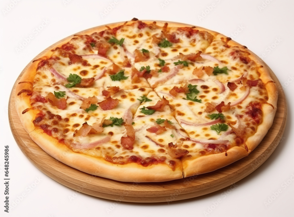 bhd pizza with cheese and topping