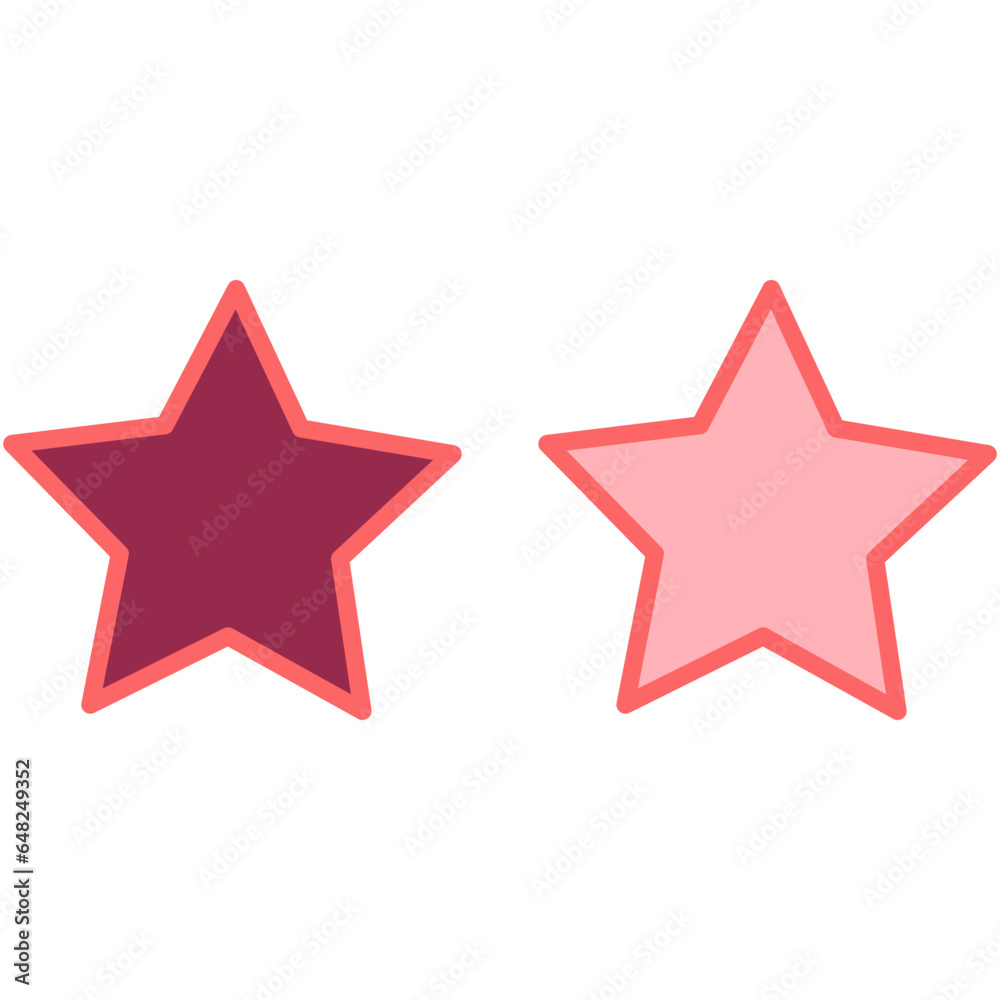 Fototapeta premium Pink stars illustration