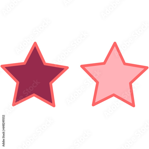 Pink stars illustration  