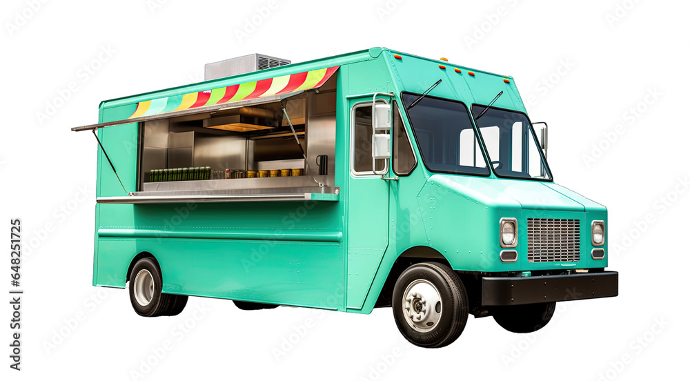 Obraz premium Food truck. isolated object, transparent background