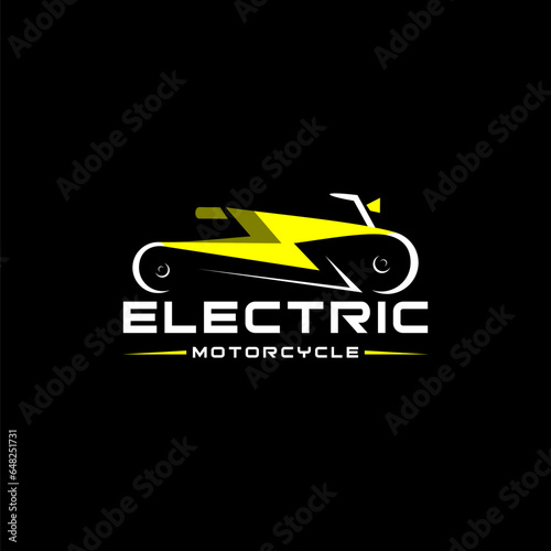 electric motorbike logo, cool and can describe your electric motorbike business