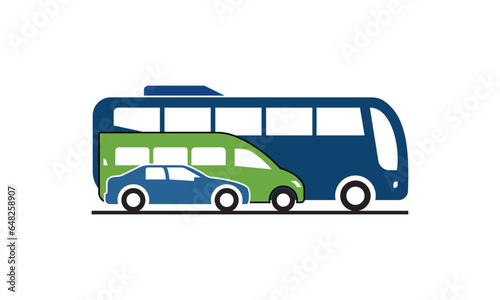 bus isolated on a white background.